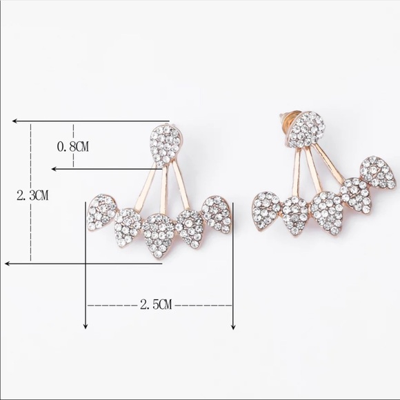 3/$30 NEW! Diamond Hanging Earrings Studs Cute Fashion - Picture 7 of 7